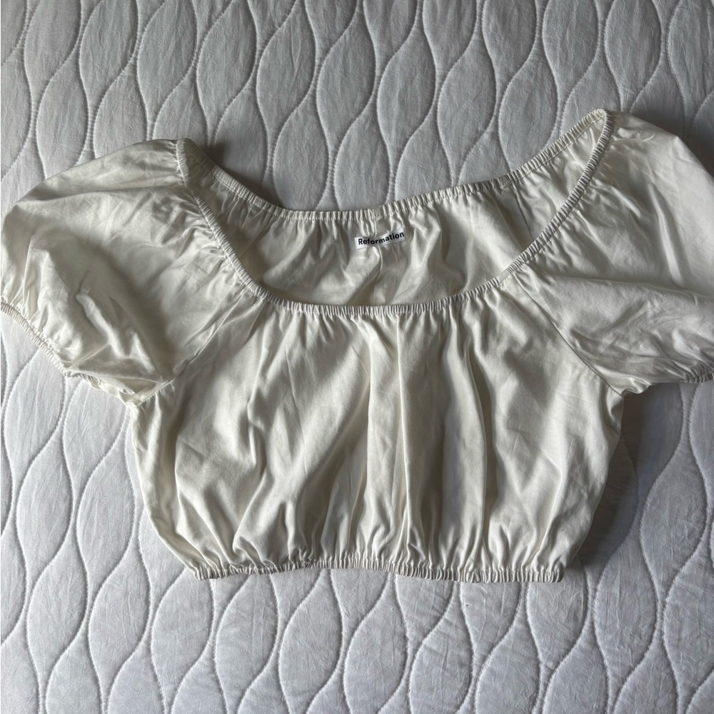 Reformation Cream Puff Sleeve Blouse